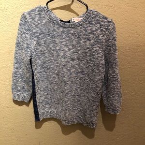 Brooks Brothers Crew Neck Blue & White Sweater